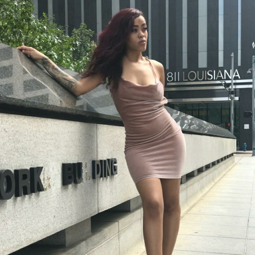 Velour dress